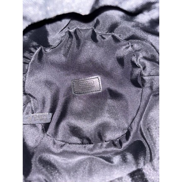 Coach Vtg Black & Grey Signature Y2K  Bucket Hat, Medium / Large, Preppy Casual - Picture 6 of 7